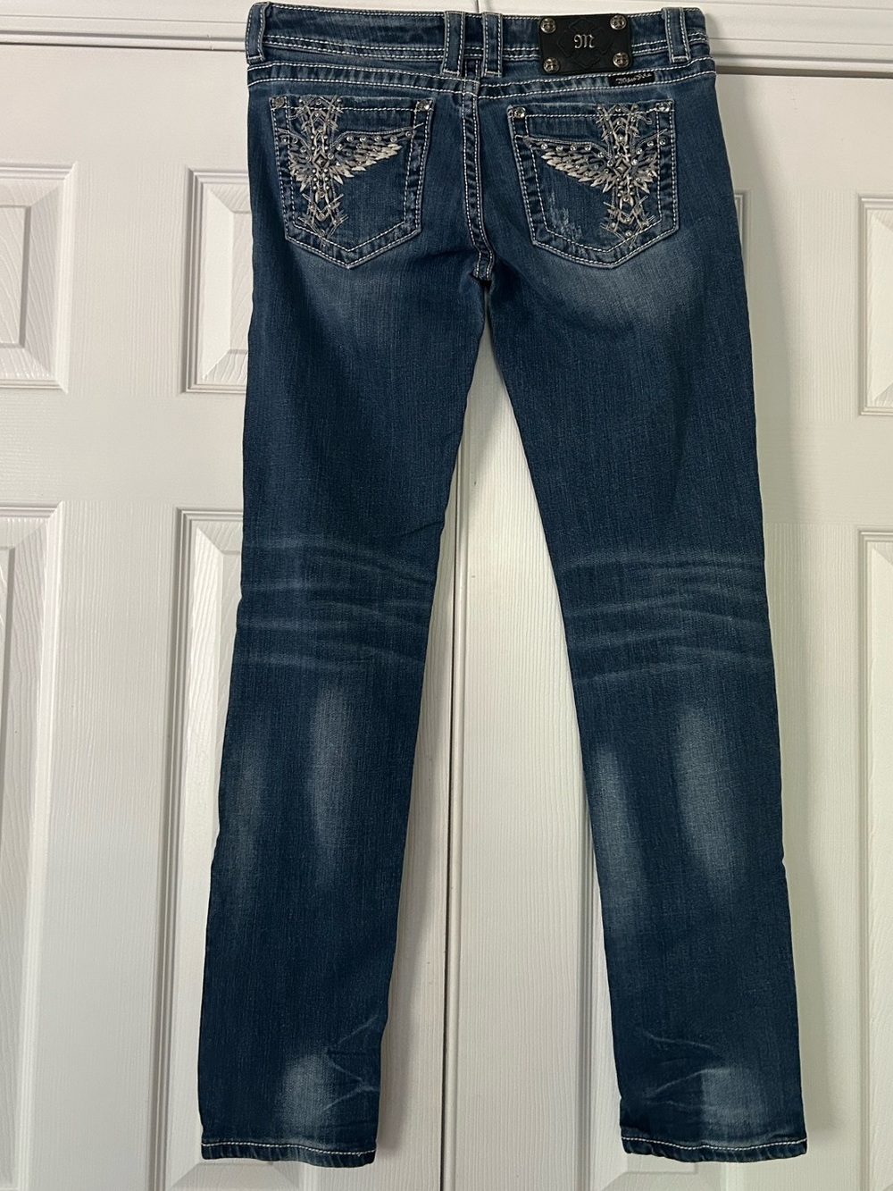 MissMe skinny jeans women’s 30 x 32 (see measurements) medium wash denim stretch
